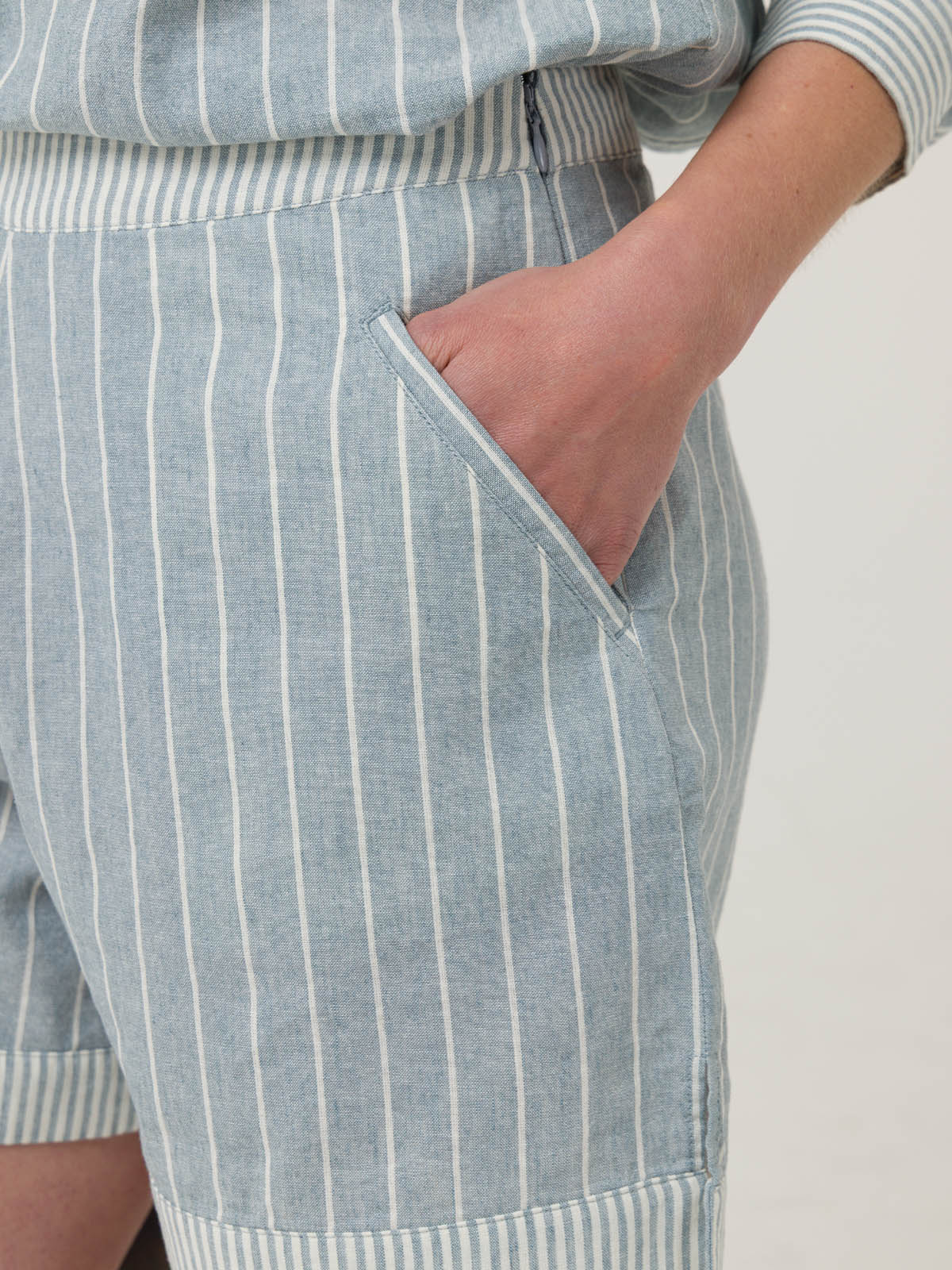 SHORT LINO ORGÁNICO MUJER HURON CELESTE ROCKFORD - 7