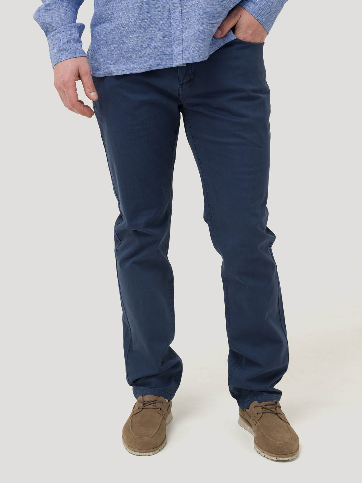 PANTALÓN ALGODÓN HOMBRE FIVE AZUL ROCKFORD - 5