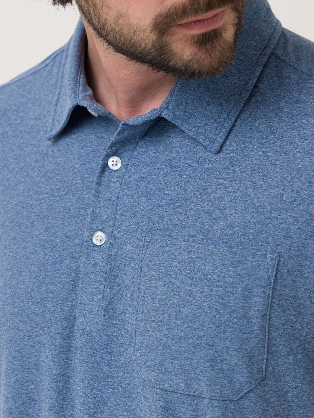 POLERA FIBRAS RECICLADAS HOMBRE TRENTO AZUL ROCKFORD - 4