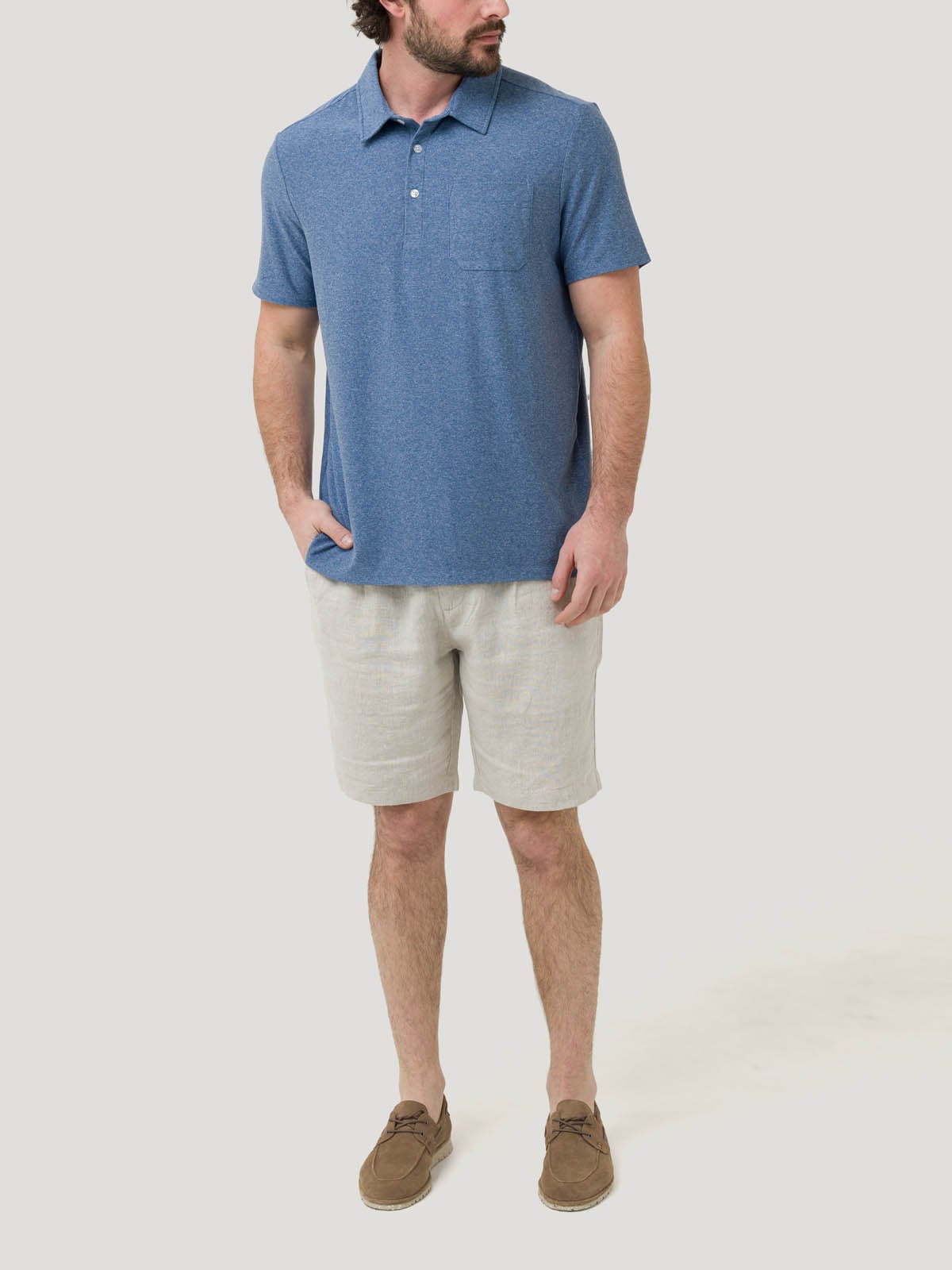 POLERA FIBRAS RECICLADAS HOMBRE TRENTO AZUL ROCKFORD - 5