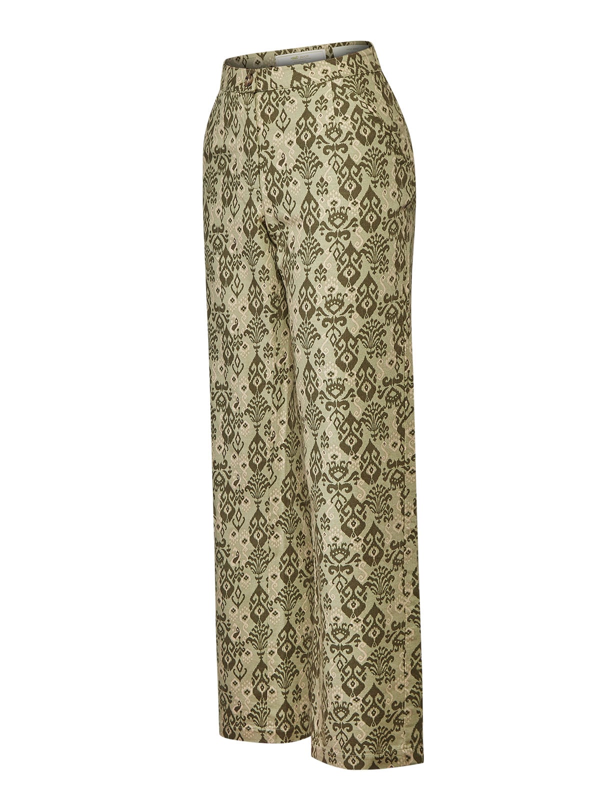 PANTALÓN ALGODÓN MUJER CASPIO VERDE ROCKFORD - 1