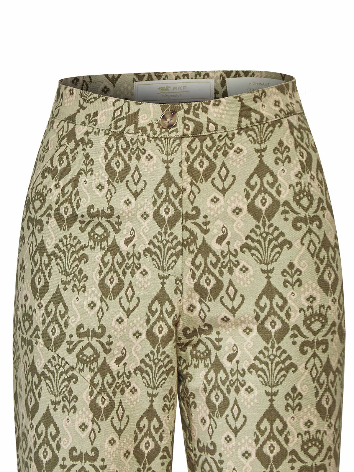 PANTALÓN ALGODÓN MUJER CASPIO VERDE ROCKFORD - 4