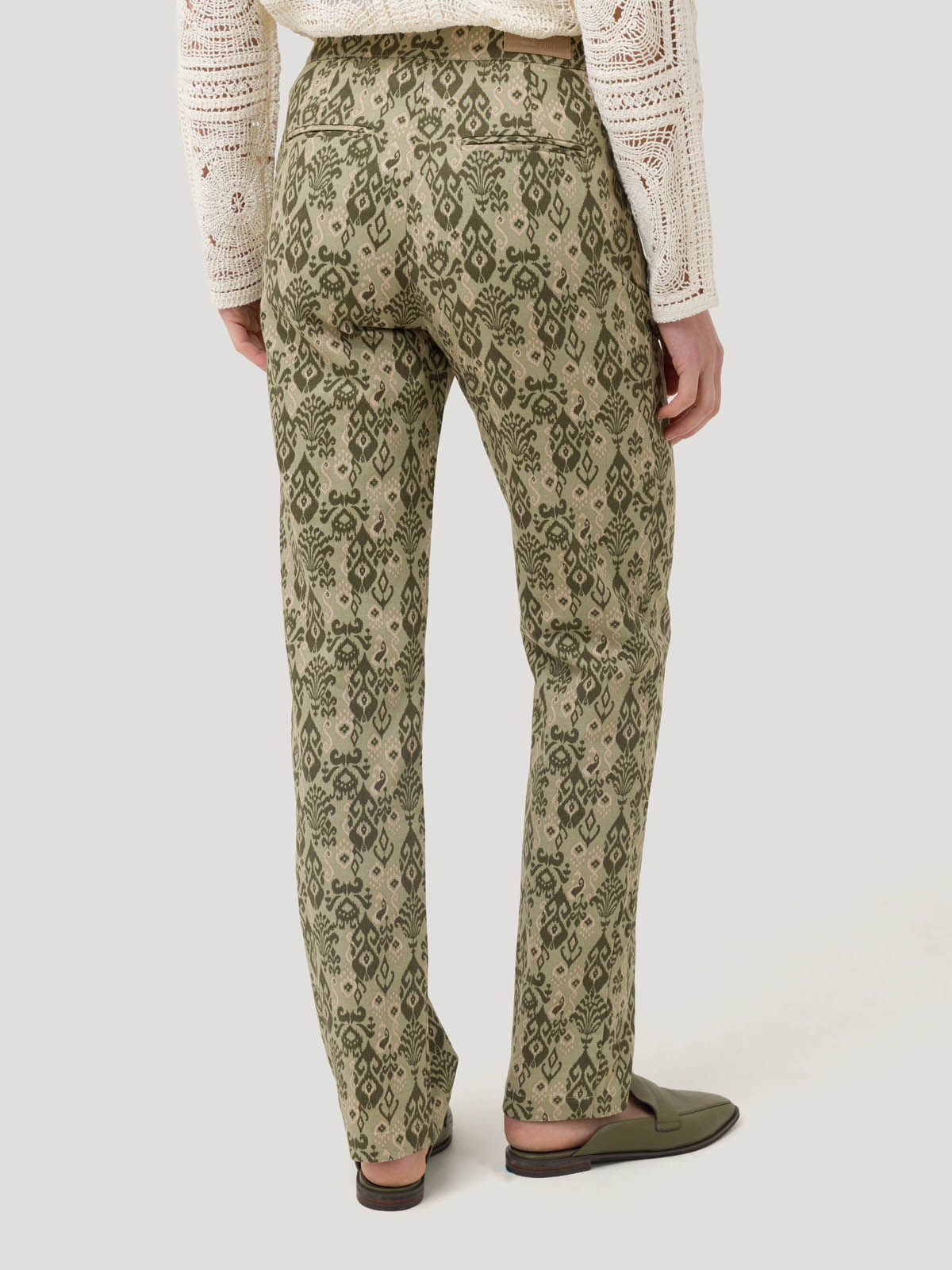 PANTALÓN ALGODÓN MUJER CASPIO VERDE ROCKFORD - 6