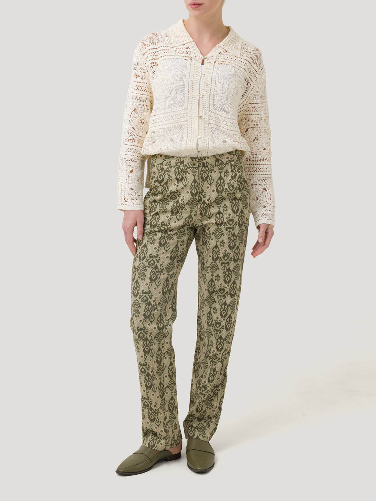 PANTALÓN ALGODÓN MUJER CASPIO VERDE ROCKFORD - 9