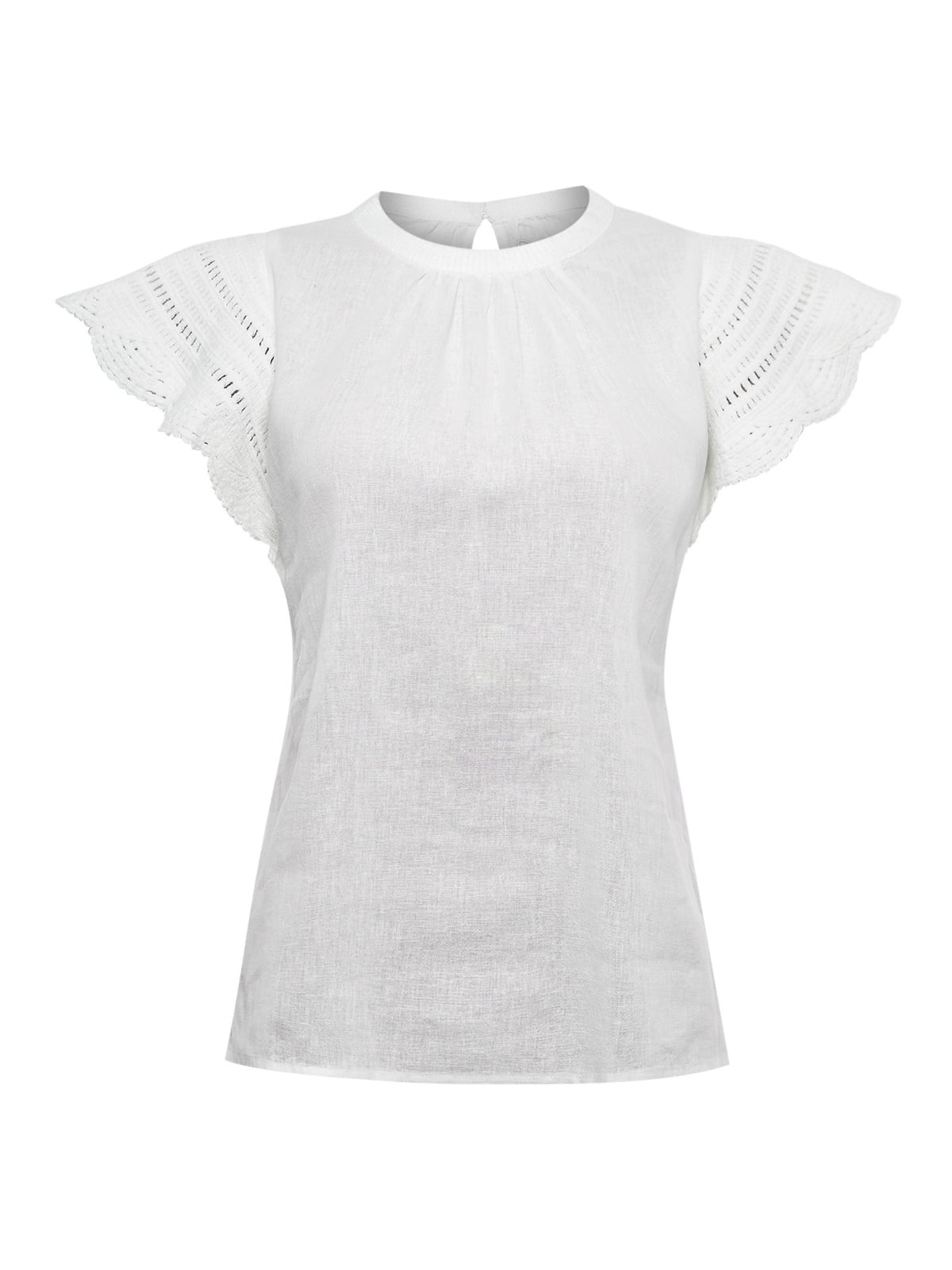 BLUSA ALGODÓN ORGÁNICO MUJER FILKA EN COLOR BLANCO ROCKFORD - 1
