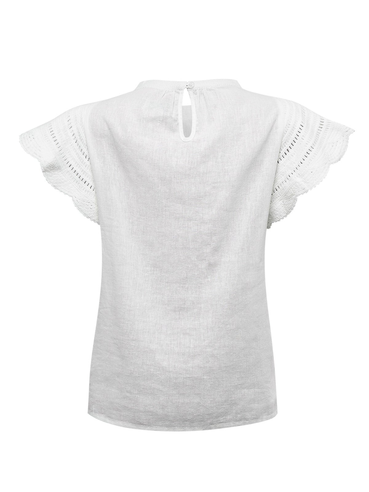 BLUSA ALGODÓN ORGÁNICO MUJER FILKA EN COLOR BLANCO ROCKFORD - 2