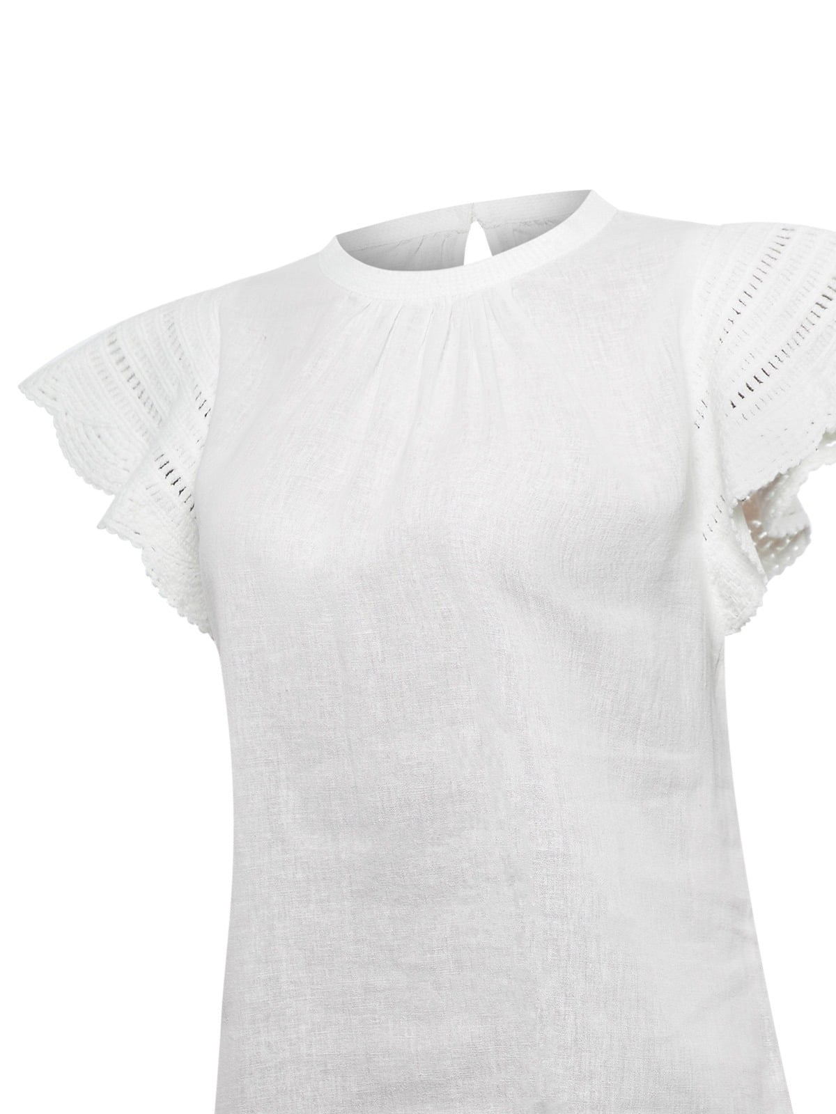 BLUSA ALGODÓN ORGÁNICO MUJER FILKA EN COLOR BLANCO ROCKFORD - 4