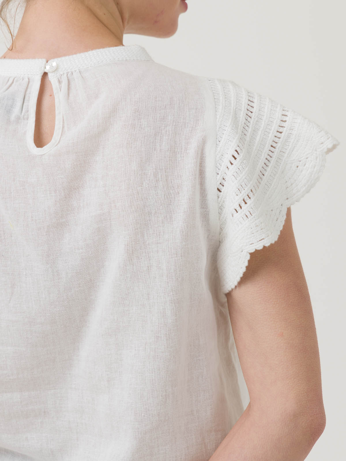 BLUSA ALGODÓN ORGÁNICO MUJER FILKA EN COLOR BLANCO ROCKFORD - 8