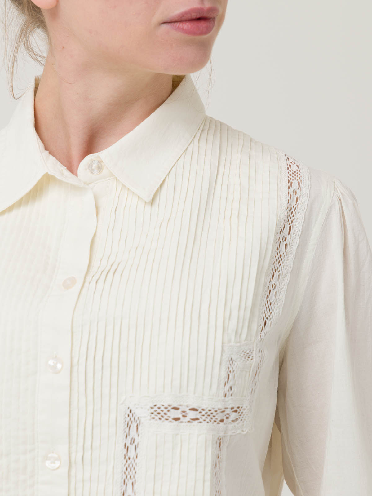 BLUSA ALGODÓN ORGÁNICO MUJER SERPENT EN COLOR BLANCO ROCKFORD - 7