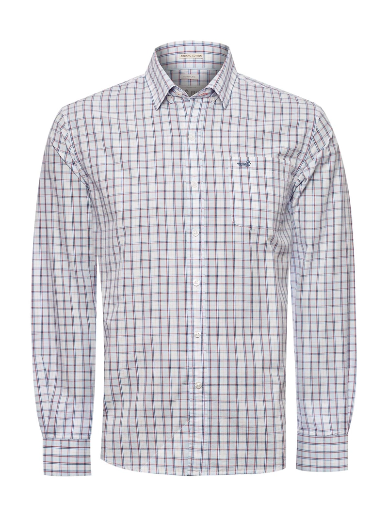CAMISA ALGODON ORGANICO HOMBRE LIGHTER AZUL ROCKFORD - 1