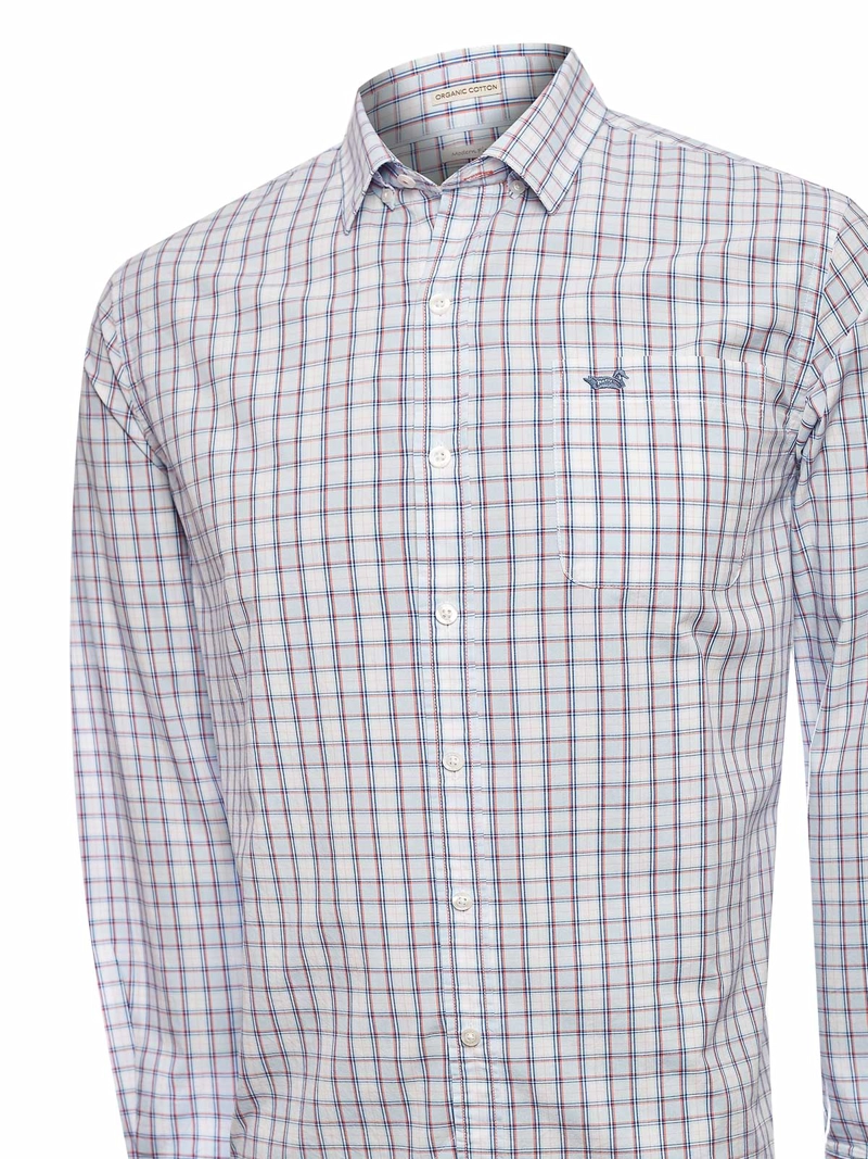 CAMISA ALGODON ORGANICO HOMBRE LIGHTER AZUL ROCKFORD - 4