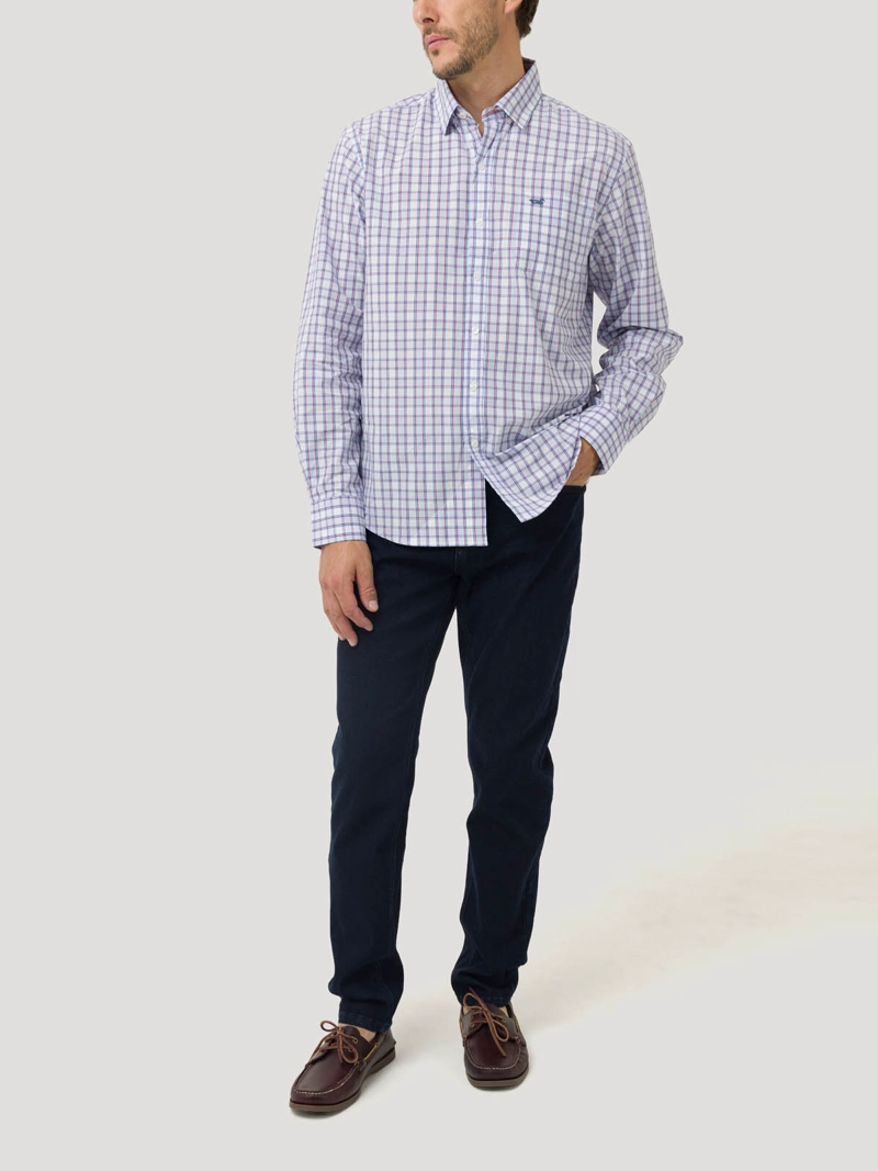 CAMISA ALGODON ORGANICO HOMBRE LIGHTER AZUL ROCKFORD - 9