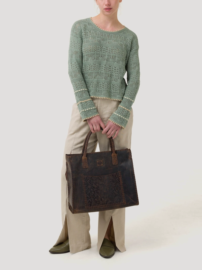 SWEATER ALGODON MUJER DINDO AZUL ROCKFORD - 8