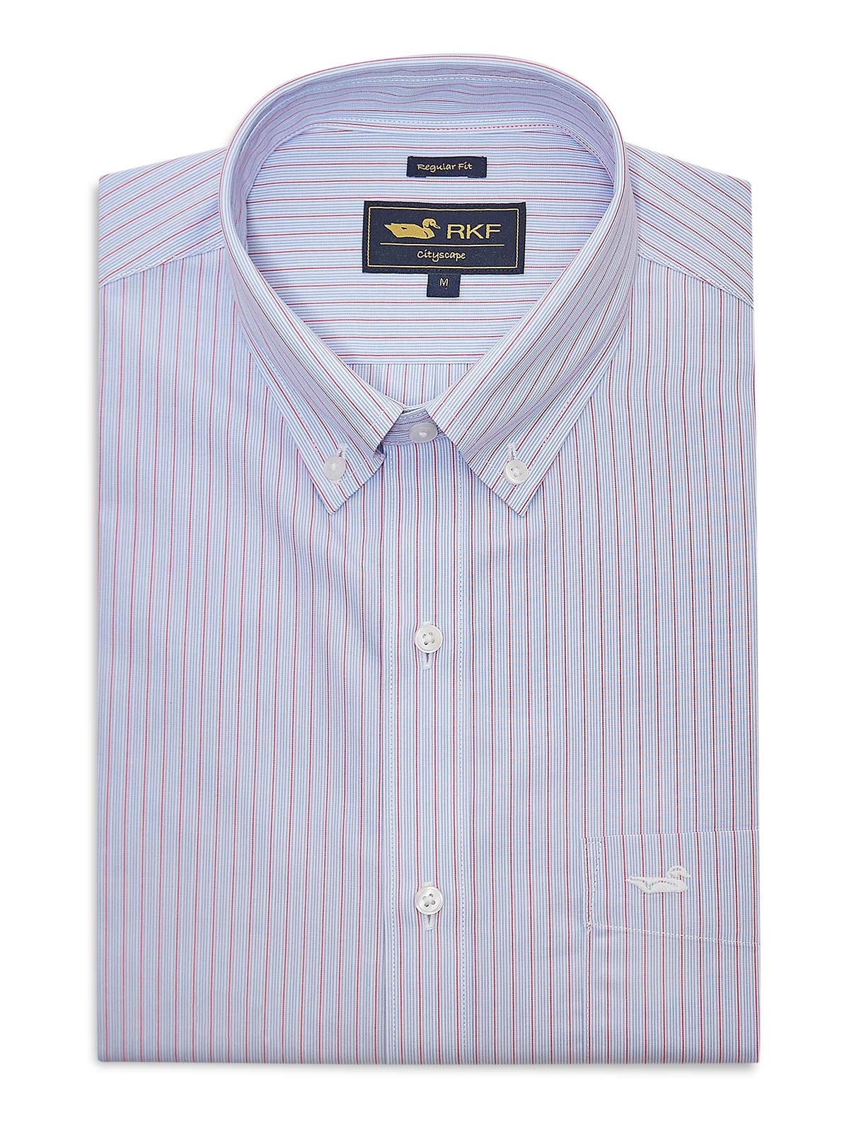 CAMISA LIBRE DE ARRUGAS ALGODÓN HOMBRE AZUL ROCKFORD - 1
