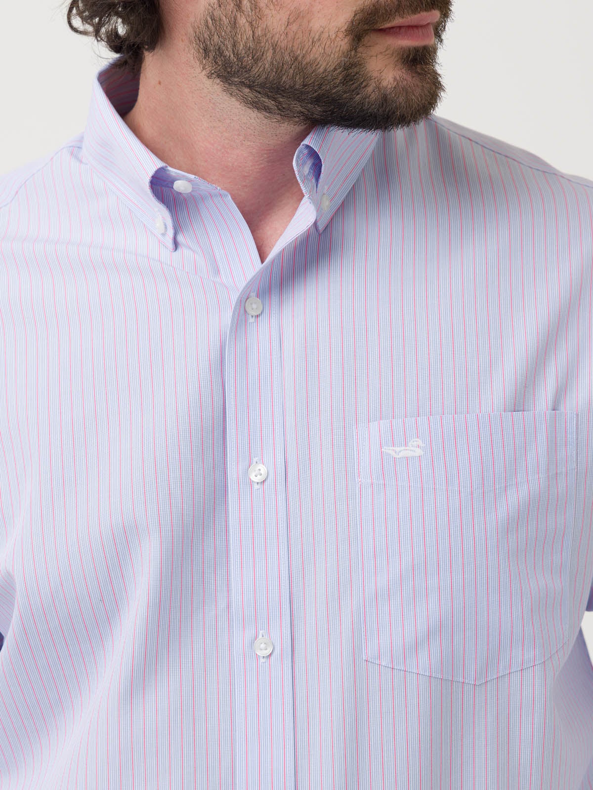 CAMISA LIBRE DE ARRUGAS ALGODÓN HOMBRE AZUL ROCKFORD - 8
