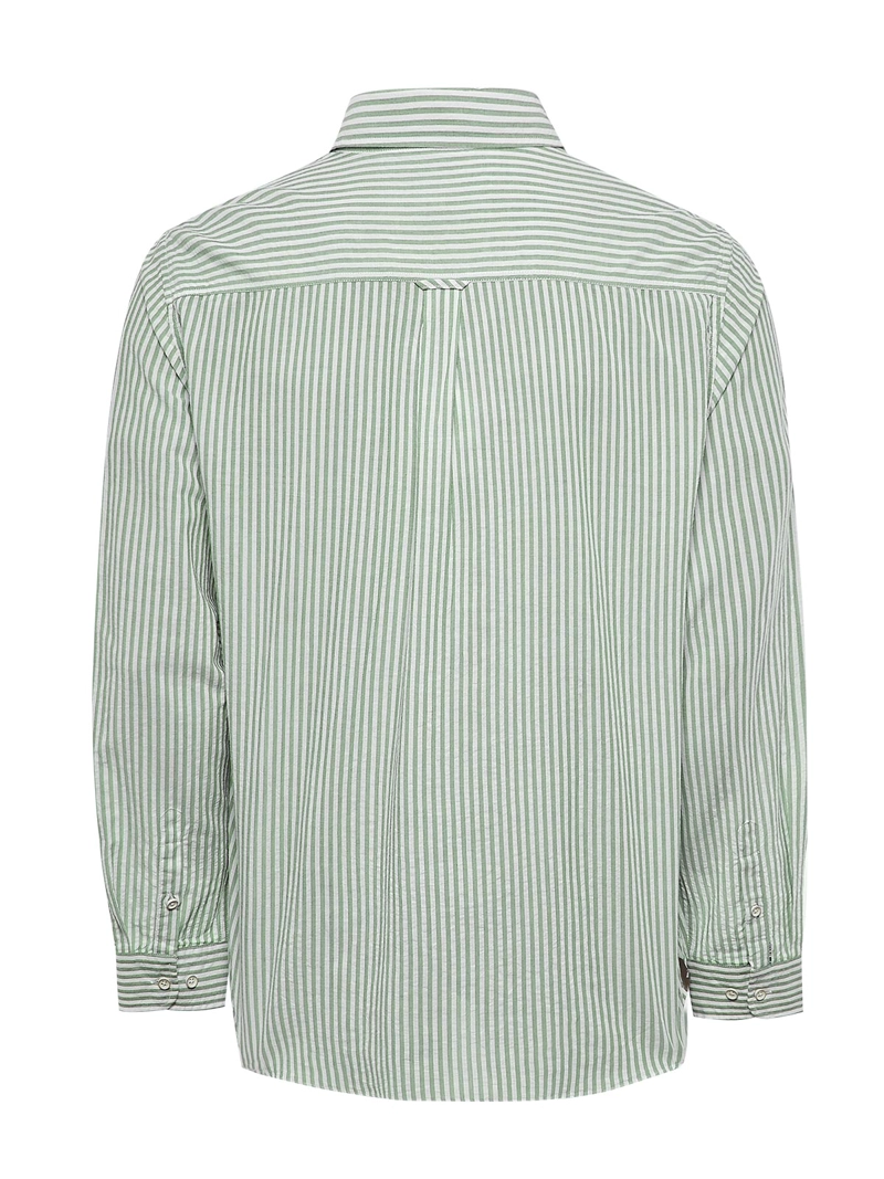 CAMISA ALGODON ORGANICO HOMBRE RAYA VERDE ROCKFORD - 2