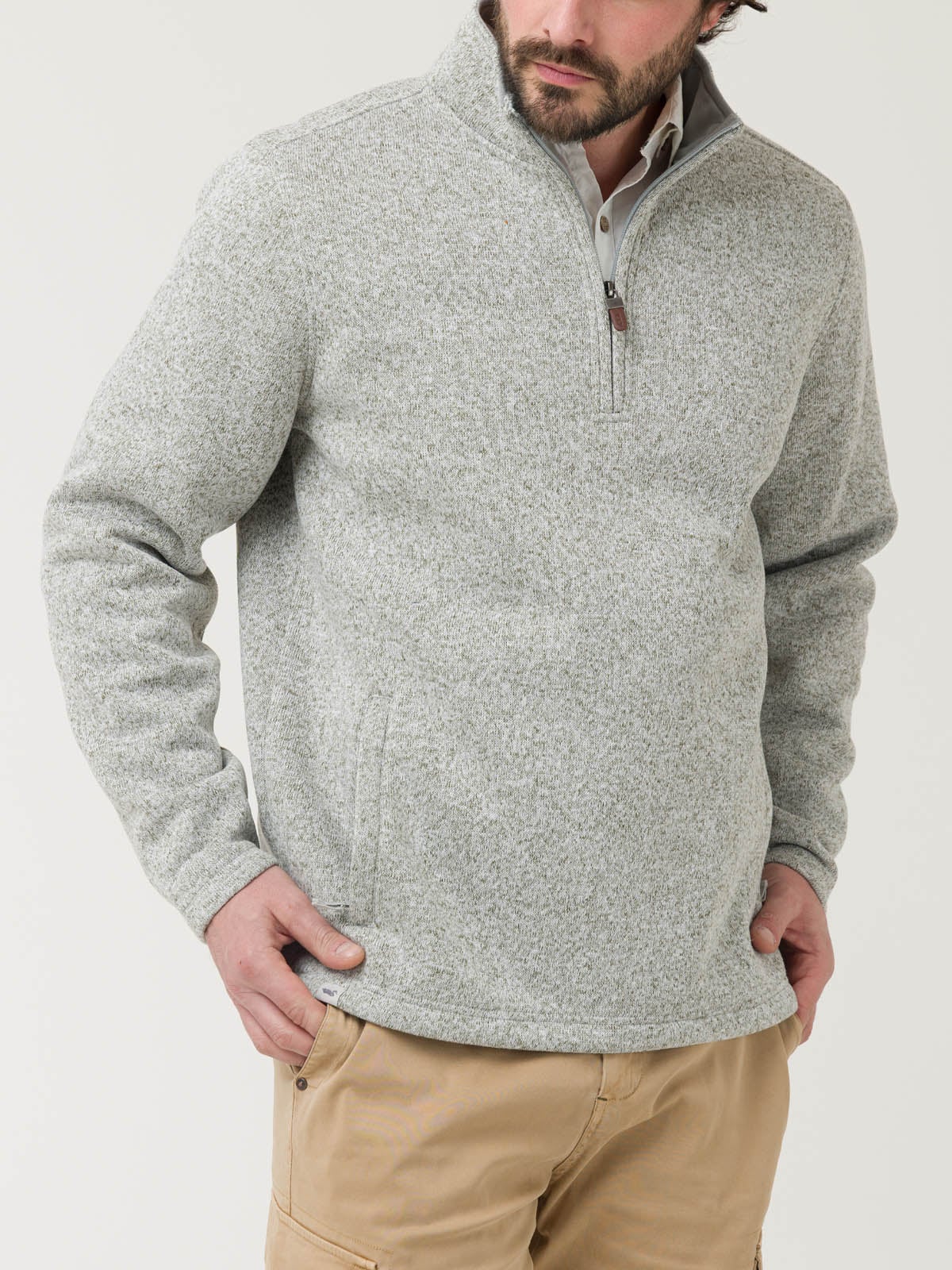 POLAR FIBRAS RECICLADAS HOMBRE ARIZHALF GRIS ROCKFORD - 5
