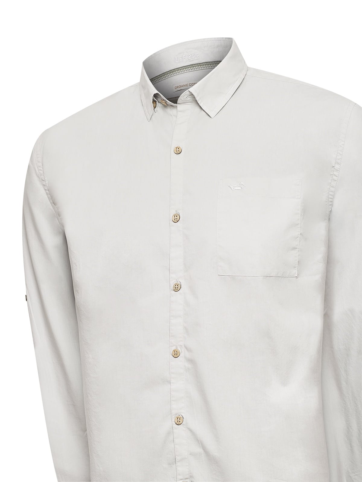 CAMISA ALGODÓN ORGÁNICO HOMBRE GALITON GRIS ROCKFORD - 4