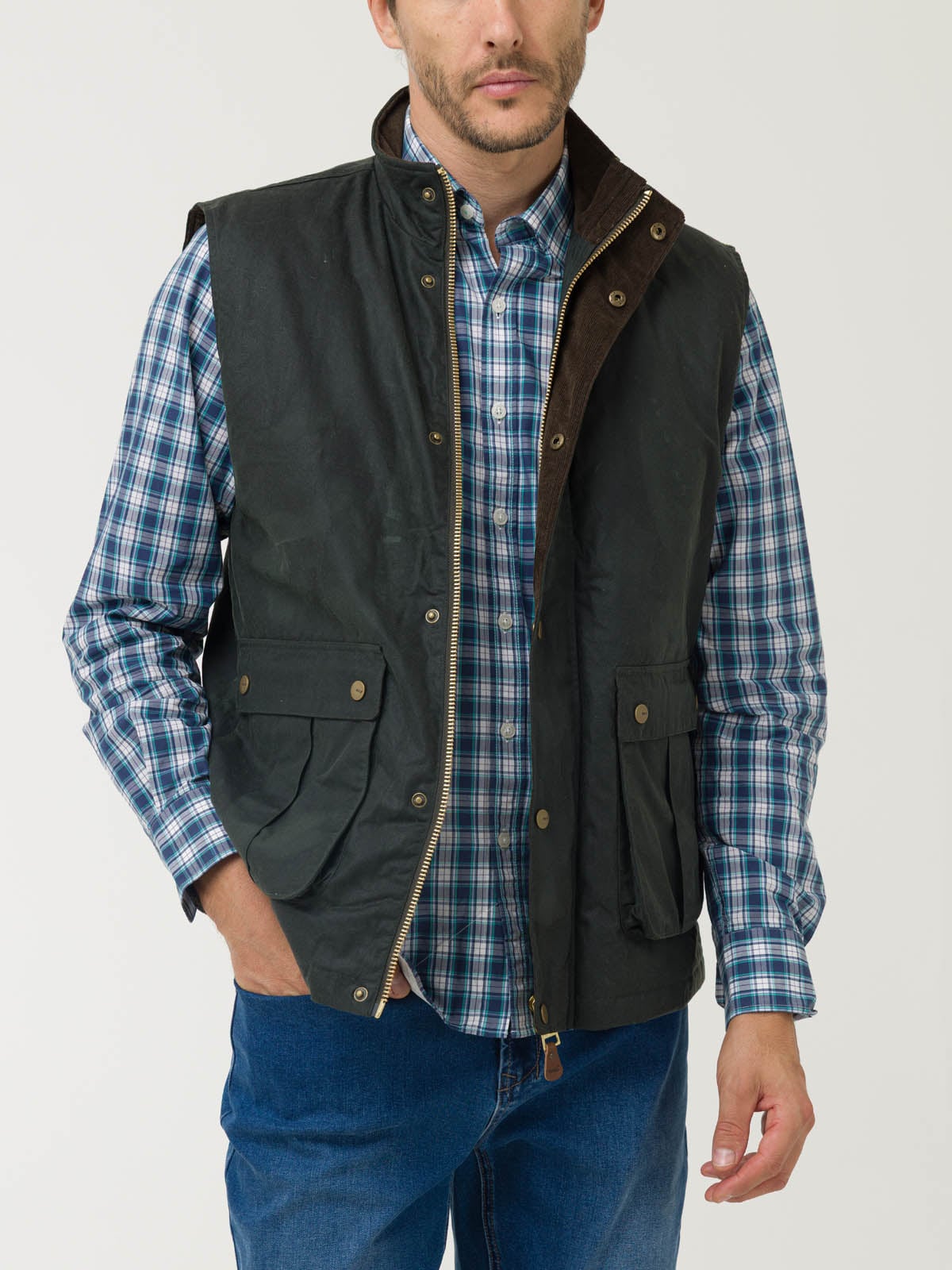CHAQUETA ALGODÓN ENCERADO HOMBRE WAX VERDE ROCKFORD - 5