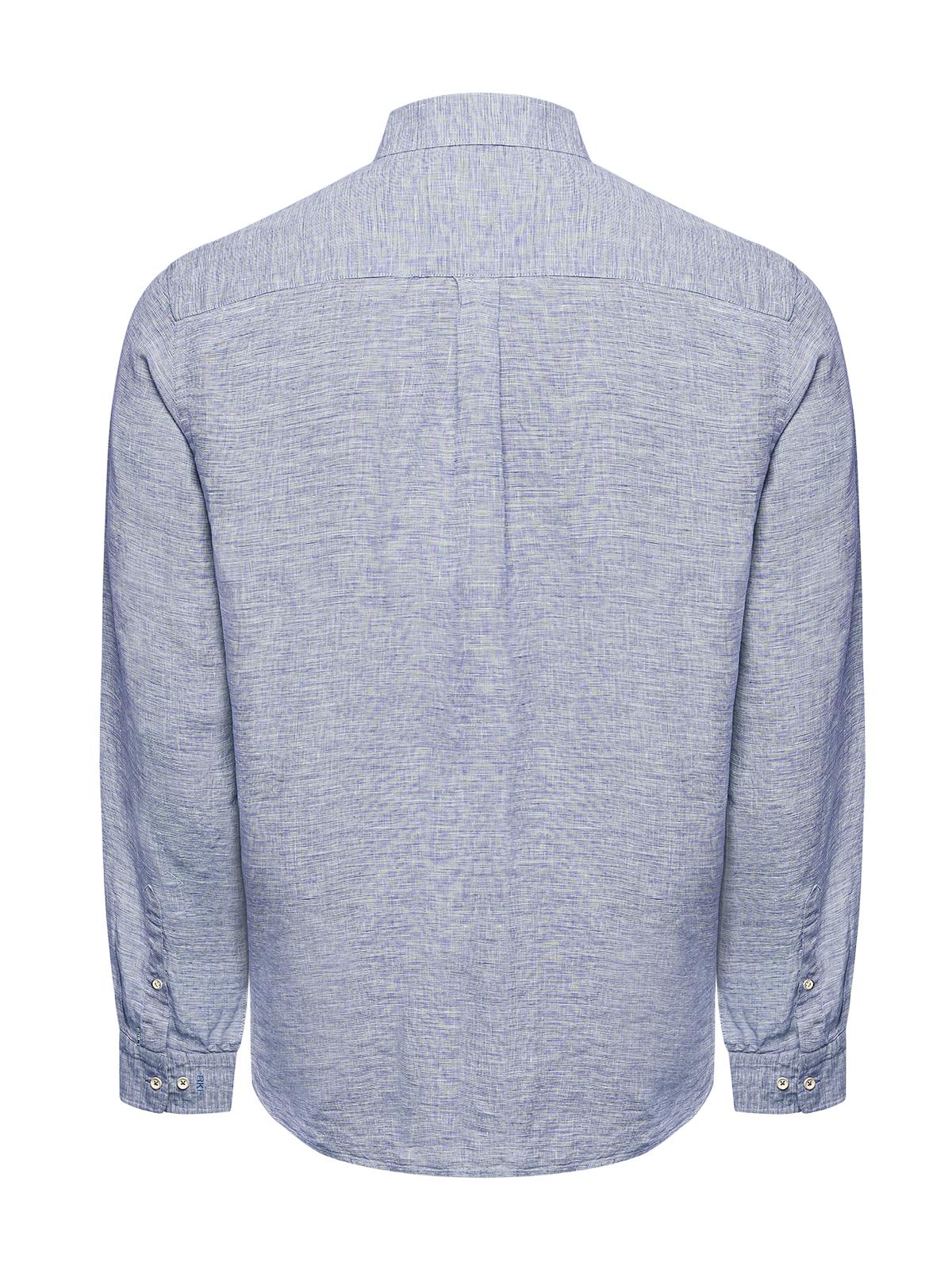 CAMISA LINO ORGÁNICO HOMBRE LINENTEX AZUL ROCKFORD - 2