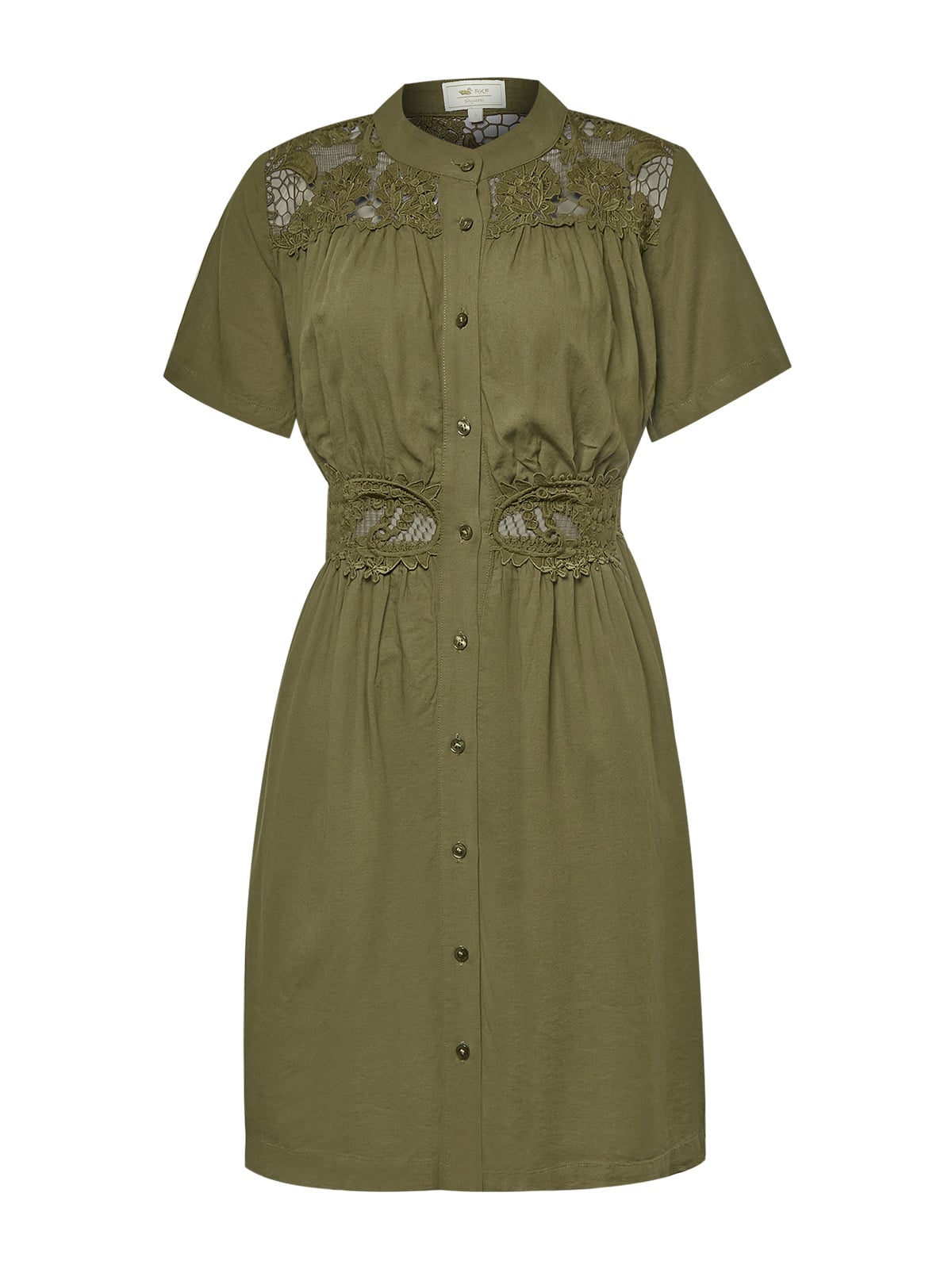 VESTIDO LINO ORGÁNICO MUJER GENEVA VERDE ROCKFORD - 1