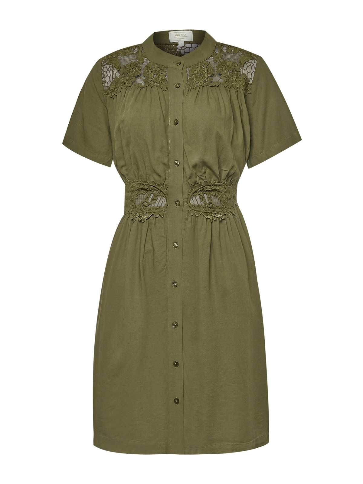 VESTIDO LINO ORGÁNICO MUJER GENEVA VERDE ROCKFORD - 1