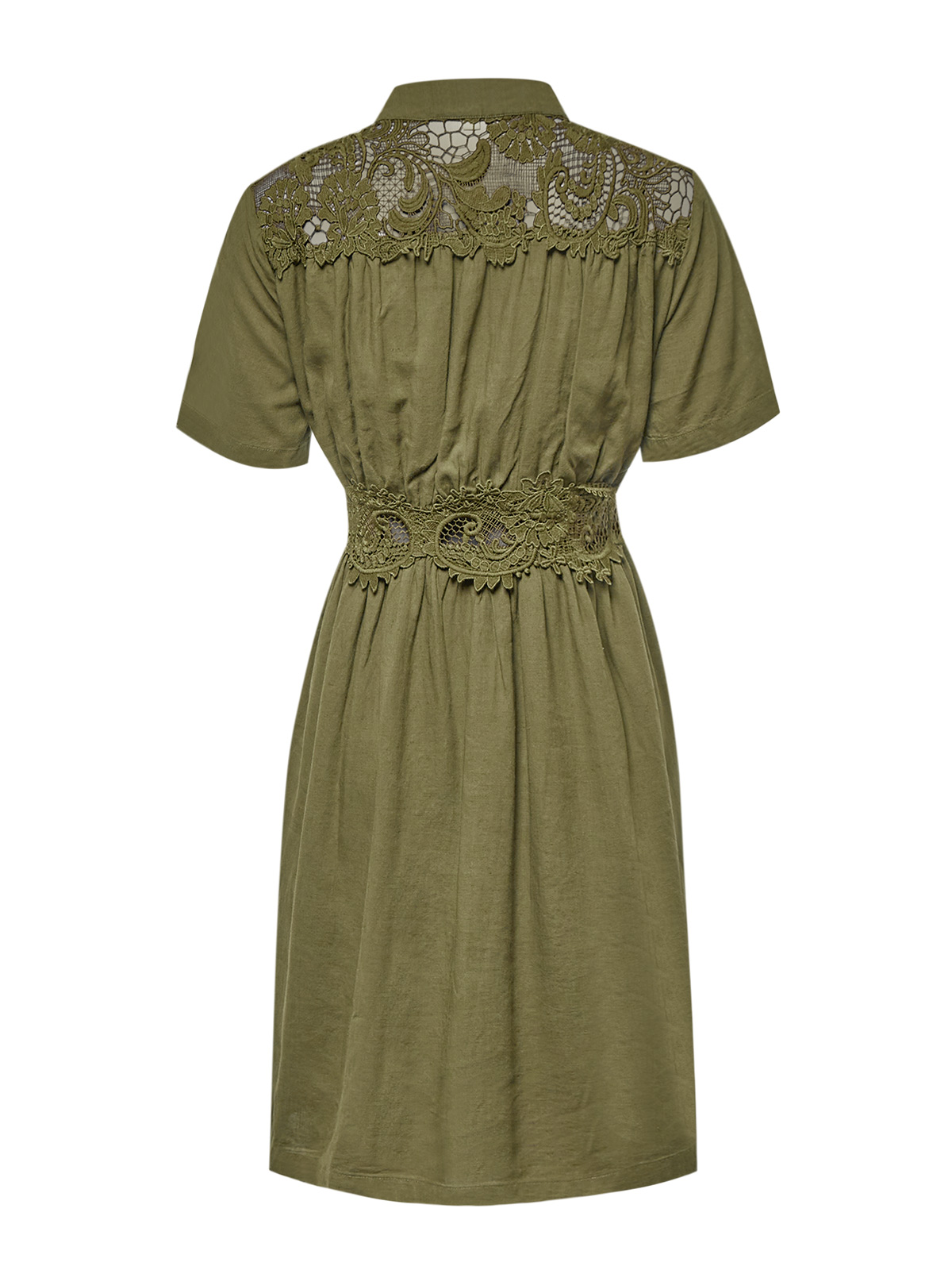 VESTIDO LINO ORGÁNICO MUJER GENEVA VERDE ROCKFORD - 2