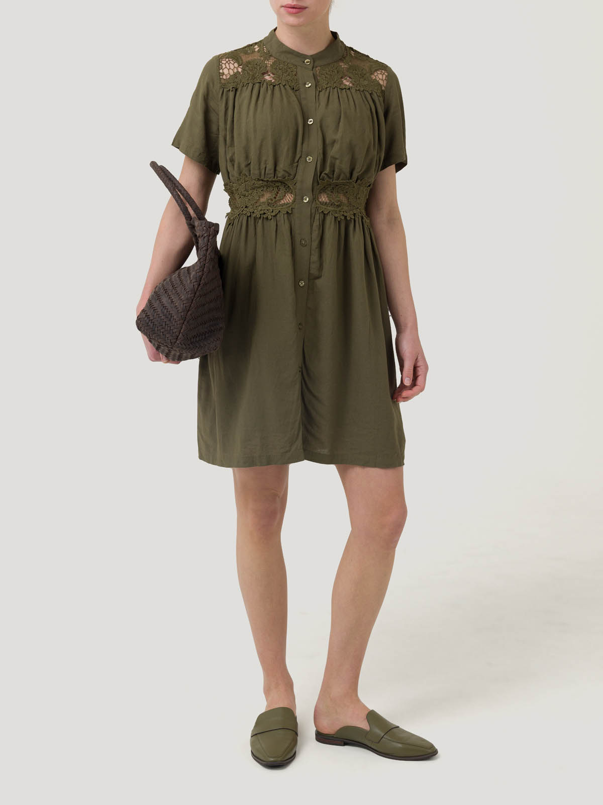 VESTIDO LINO ORGÁNICO MUJER GENEVA VERDE ROCKFORD - 5