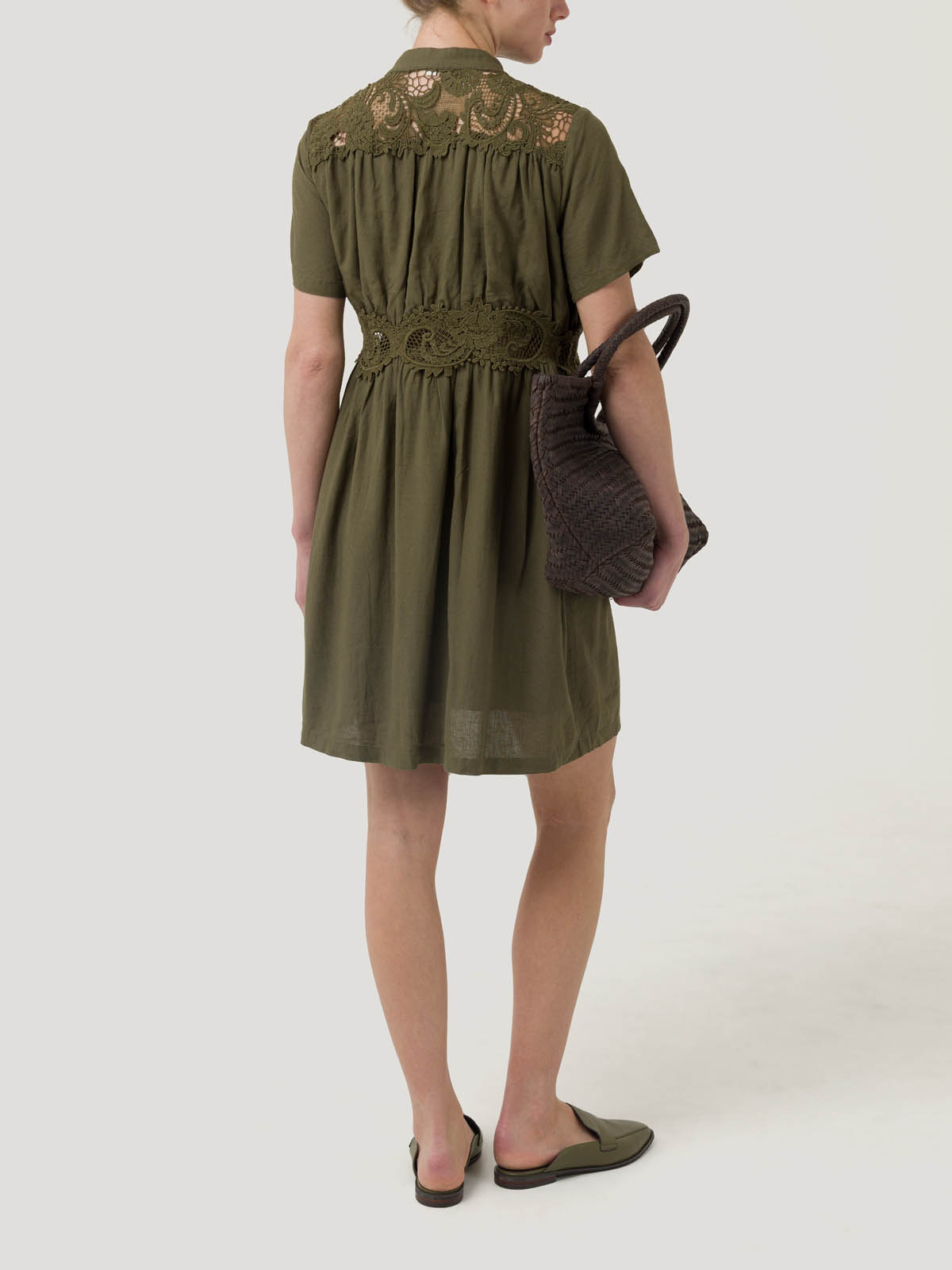 VESTIDO LINO ORGÁNICO MUJER GENEVA VERDE ROCKFORD - 6