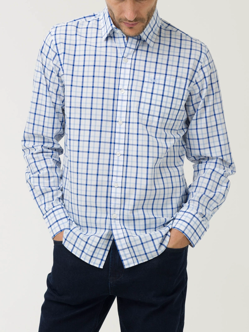 CAMISA ALGODON ORG HOMBRE LIGHTER CELESTE ROCKFORD - 5