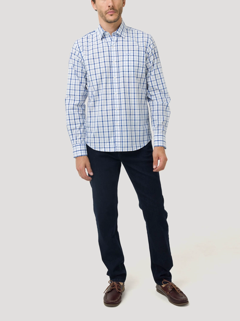 CAMISA ALGODON ORG HOMBRE LIGHTER CELESTE ROCKFORD - 9