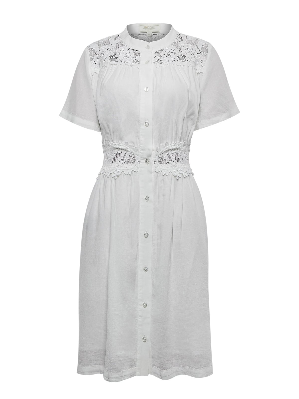 VESTIDO LINO ORGÁNICO MUJER GENEVA EN COLOR BLANCO ROCKFORD - 1