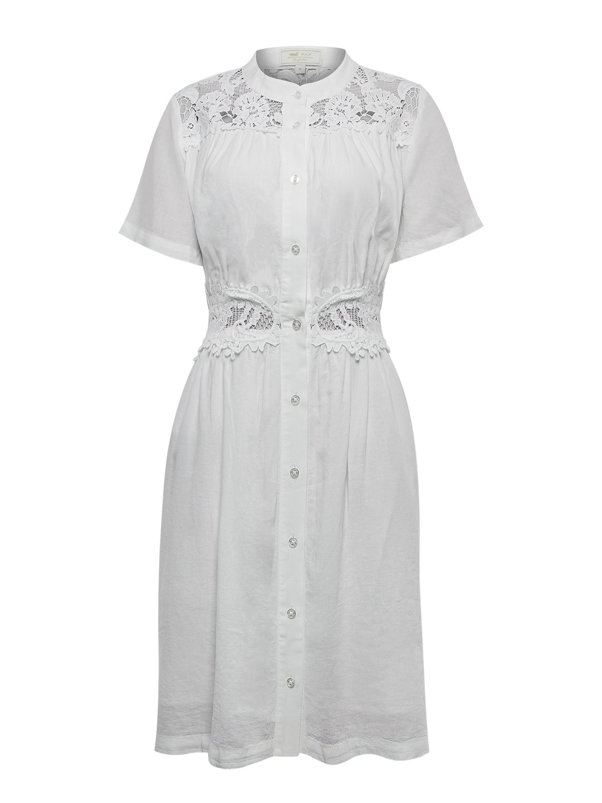 VESTIDO LINO ORGÁNICO MUJER GENEVA EN COLOR BLANCO ROCKFORD - 1