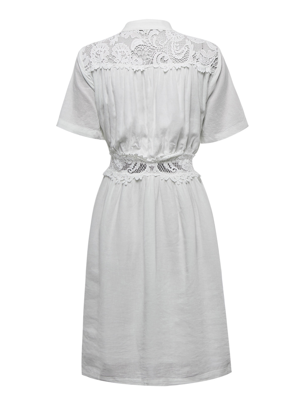 VESTIDO LINO ORGÁNICO MUJER GENEVA EN COLOR BLANCO ROCKFORD - 2