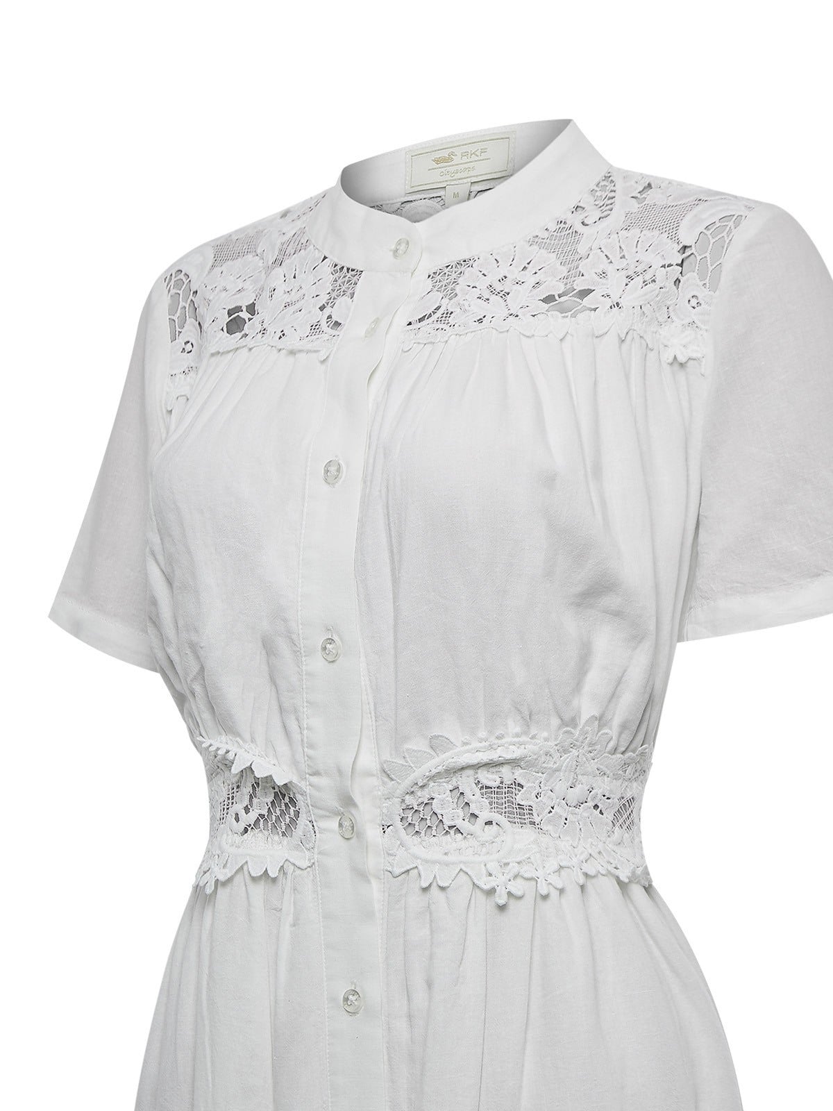 VESTIDO LINO ORGÁNICO MUJER GENEVA EN COLOR BLANCO ROCKFORD - 4