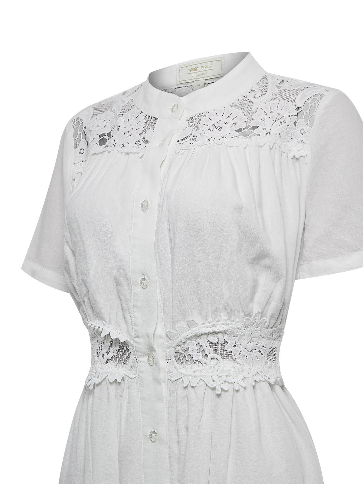 VESTIDO LINO ORGÁNICO MUJER GENEVA EN COLOR BLANCO ROCKFORD - 4