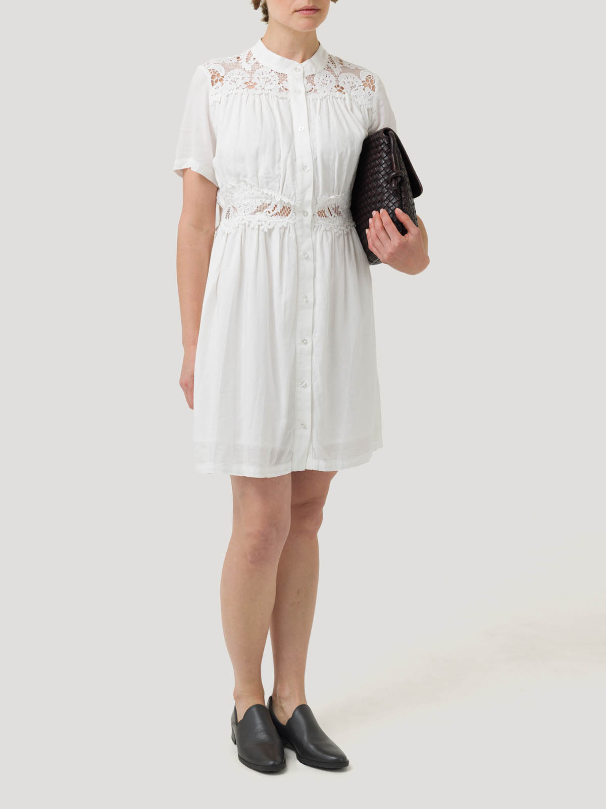 VESTIDO LINO ORGÁNICO MUJER GENEVA EN COLOR BLANCO ROCKFORD - 5
