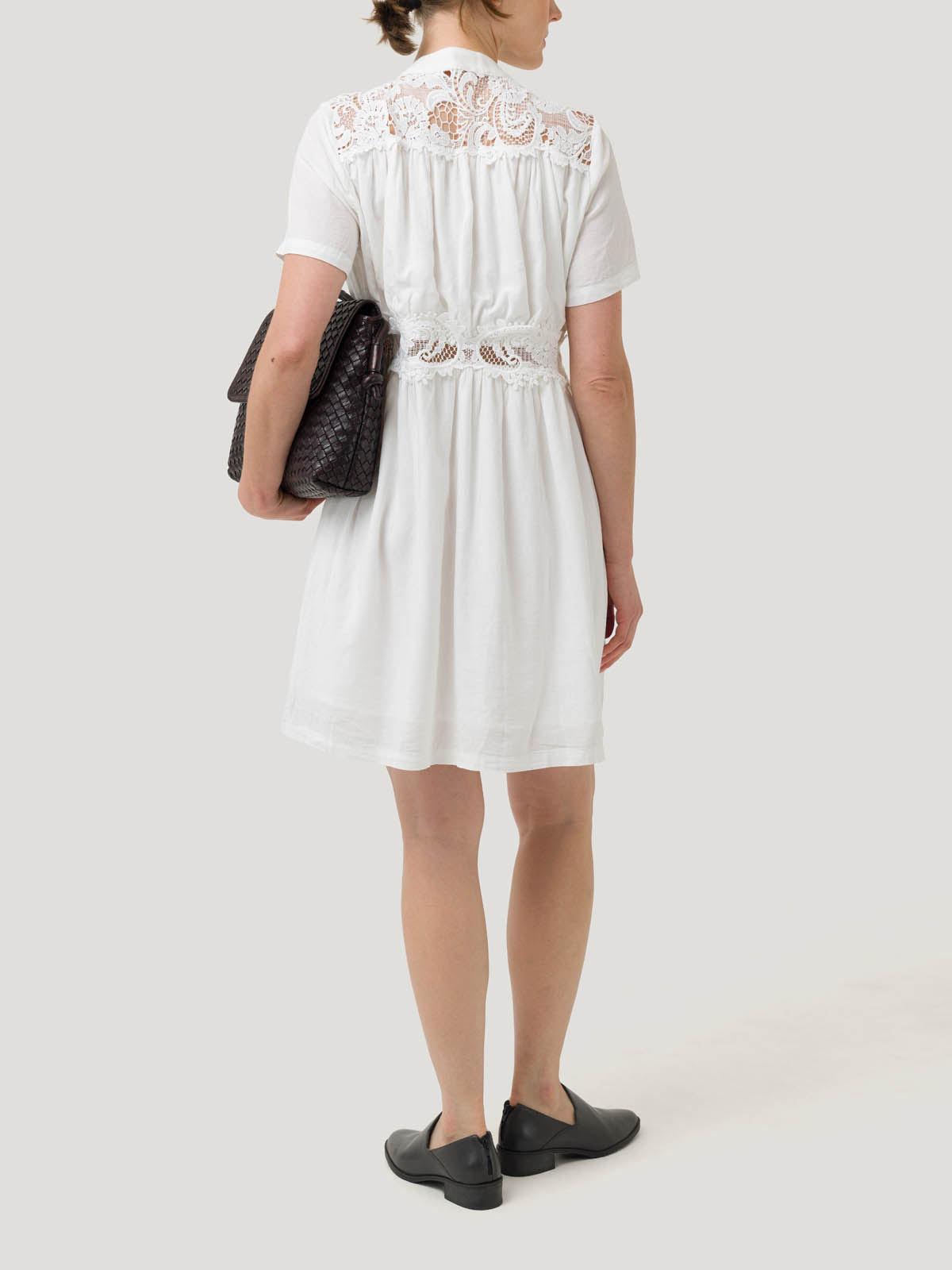 VESTIDO LINO ORGÁNICO MUJER GENEVA EN COLOR BLANCO ROCKFORD - 6