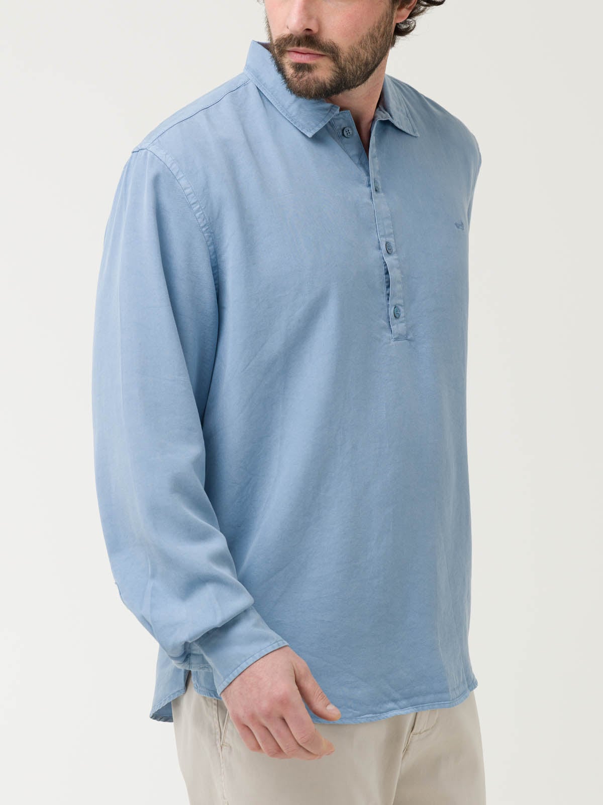 CAMISA TENCEL HOMBRE TENCELHALF AZUL ROCKFORD - 5