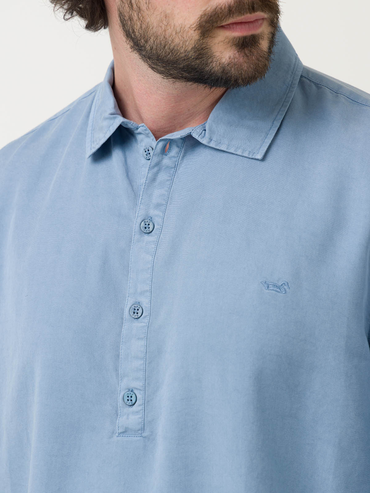 CAMISA TENCEL HOMBRE TENCELHALF AZUL ROCKFORD - 8