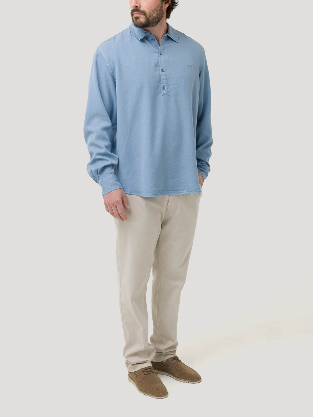 CAMISA TENCEL HOMBRE TENCELHALF AZUL ROCKFORD - 9