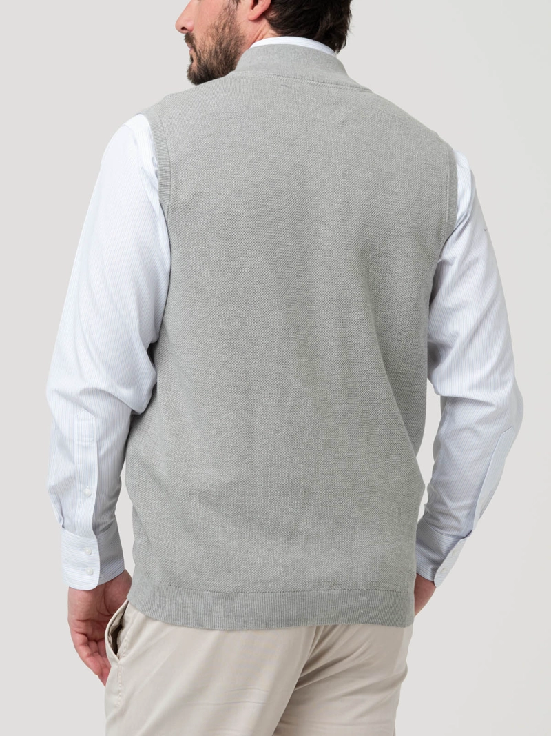 SWEATER ALGODON ORGANICO HOMBRE VERA GRIS ROCKFORD - 6