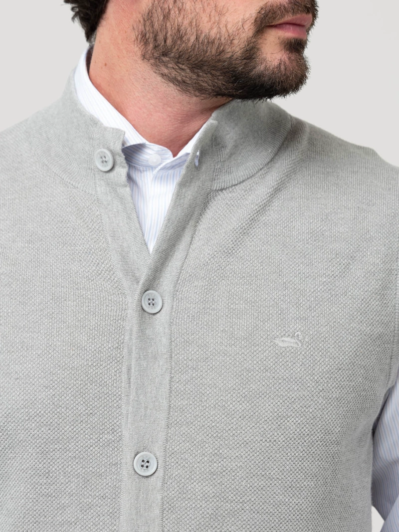 SWEATER ALGODON ORGANICO HOMBRE VERA GRIS ROCKFORD - 7