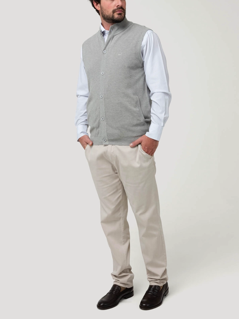 SWEATER ALGODON ORGANICO HOMBRE VERA GRIS ROCKFORD - 8