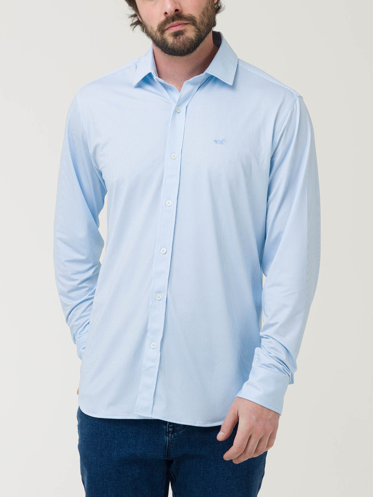 CAMISA FIBRAS RECICLADAS HOMBRE SPORTS AZUL ROCKFORD - 5