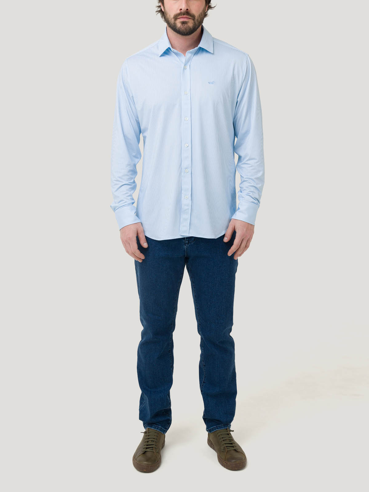 CAMISA FIBRAS RECICLADAS HOMBRE SPORTS AZUL ROCKFORD - 9