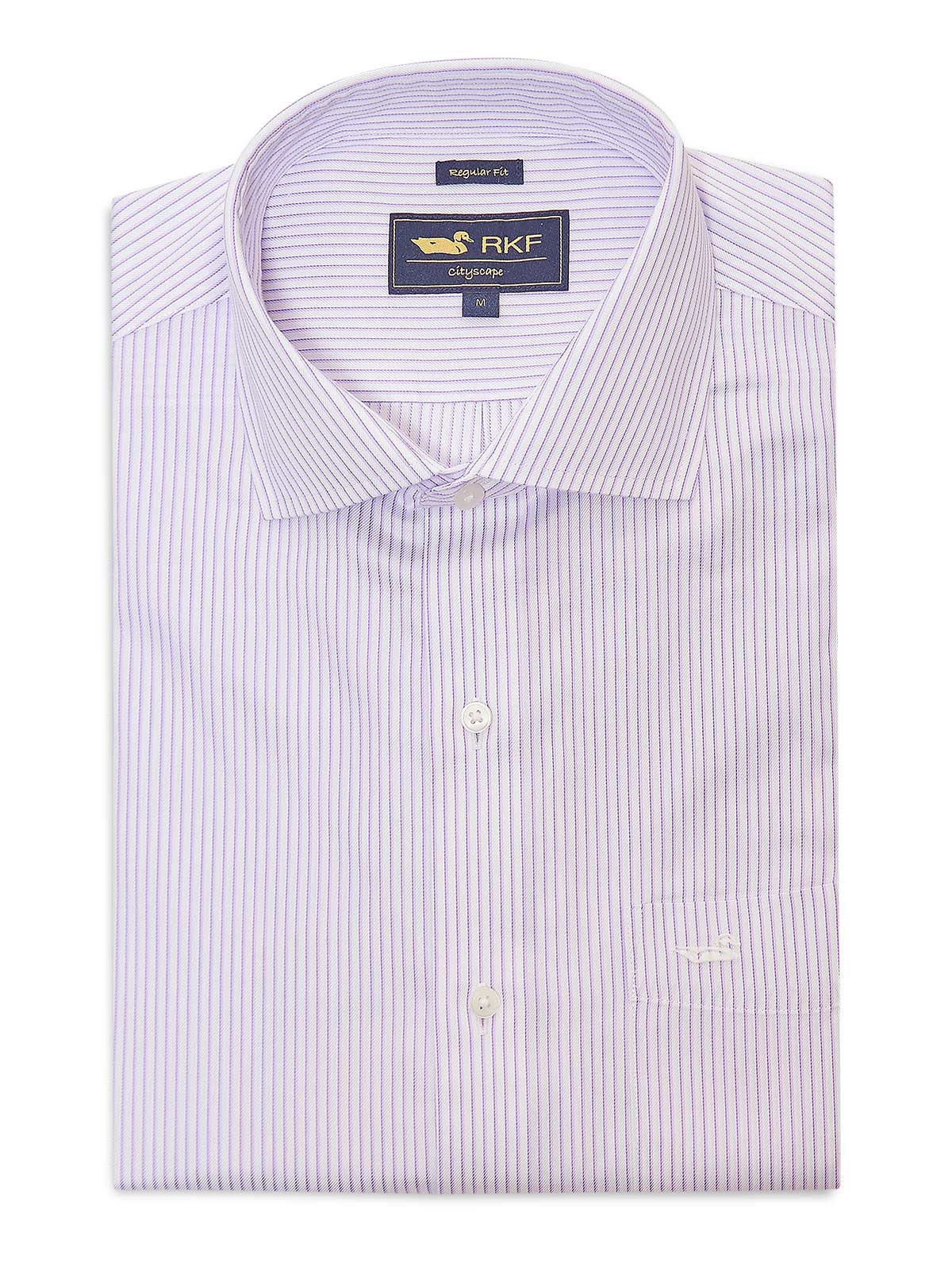 CAMISA LIBRE DE ARRUGAS ALGODÓN LILA HOMBRE ROCKFORD - 1
