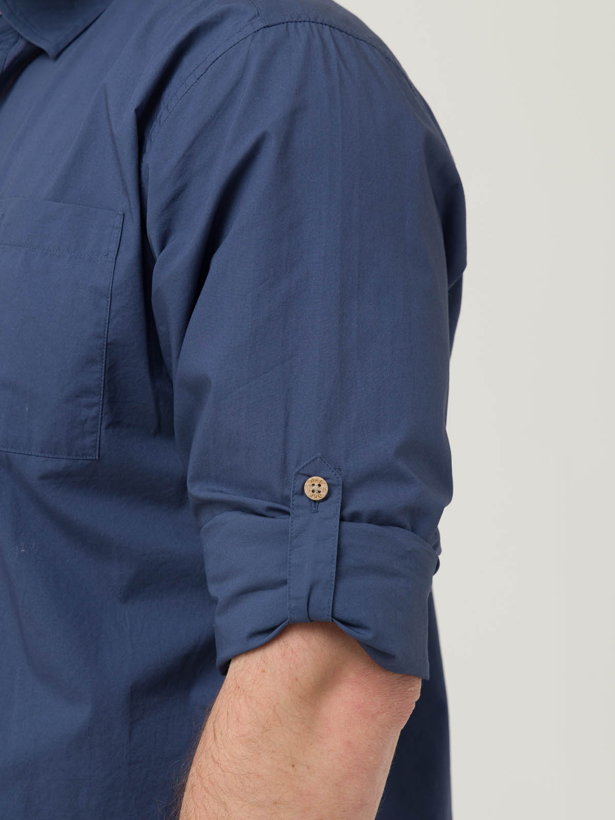 CAMISA ALGODÓN ORGÁNICO HOMBRE GALITON AZUL ROCKFORD - 8