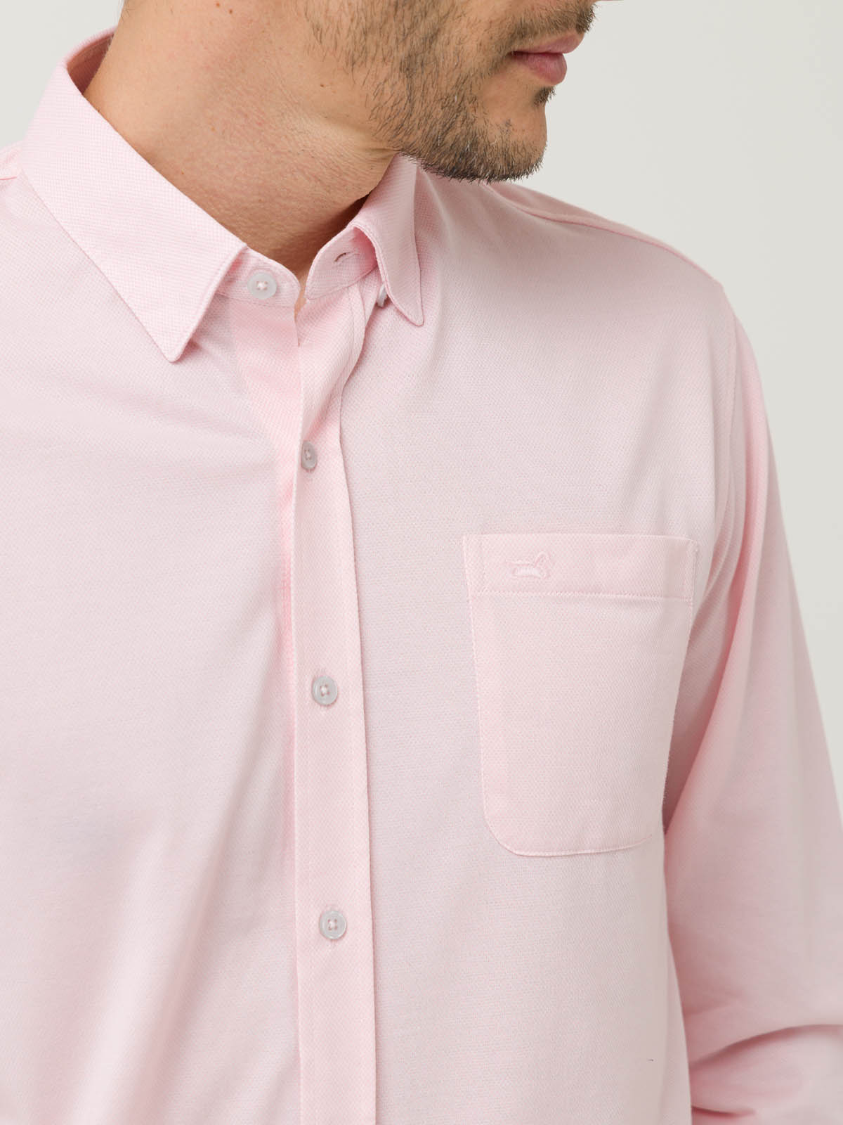 CAMISA ALGODÓN SUPIMA® HOMBRE JERSEY ROSADO ROCKFORD - 7