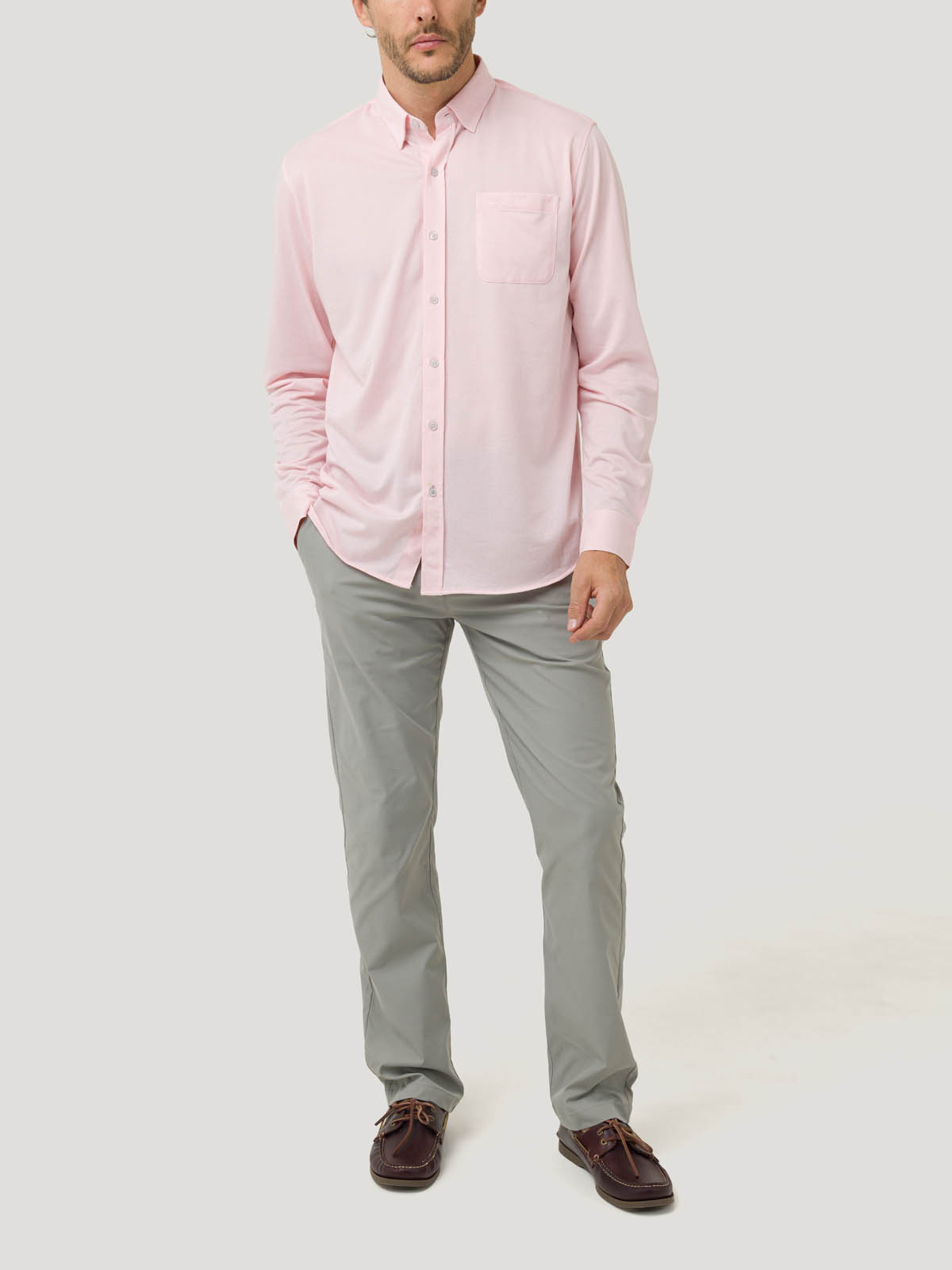CAMISA ALGODÓN SUPIMA® HOMBRE JERSEY ROSADO ROCKFORD - 8